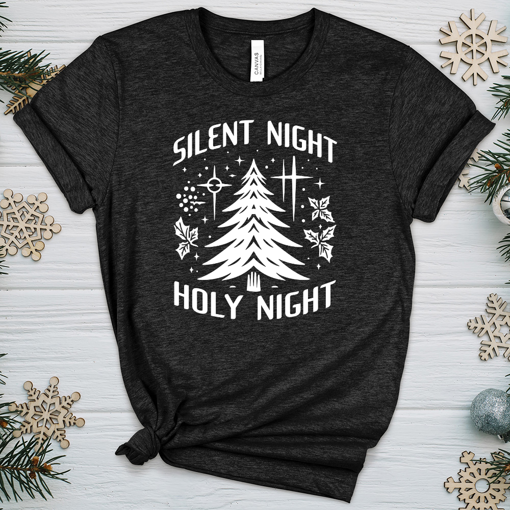 Silent Night Holy Night Heathered Tee