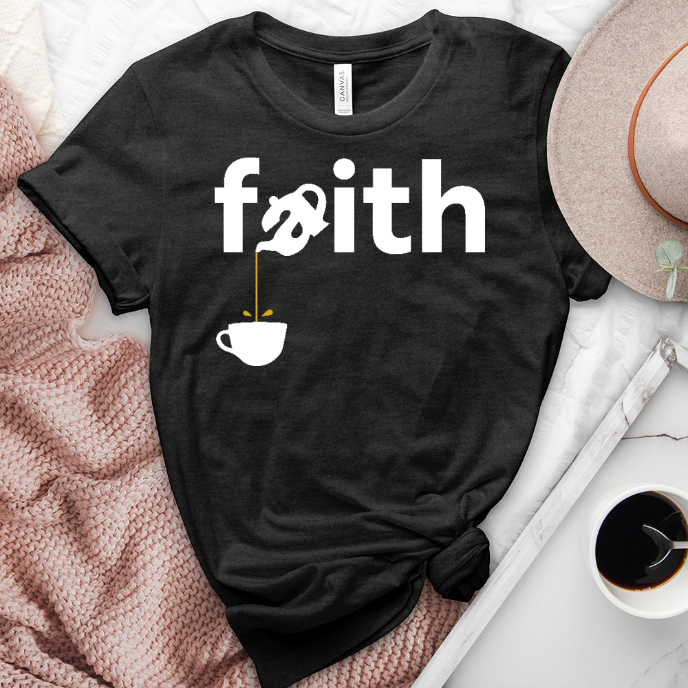 Pouring Faith Heathered Tee