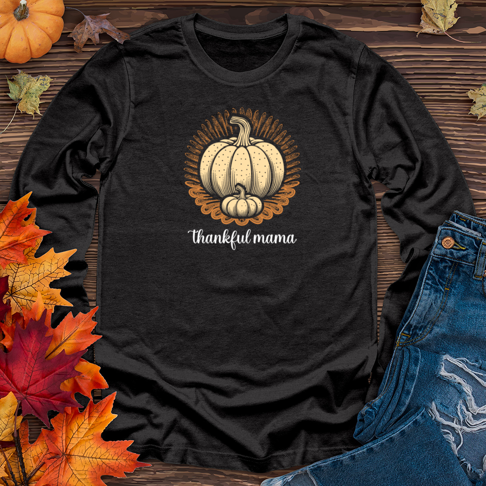 Retro Foodie Pumpkin Long Sleeve Tee