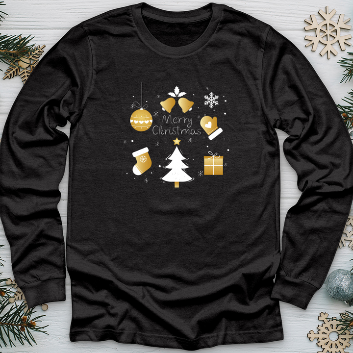 Golden Christmas Long Sleeve Tee