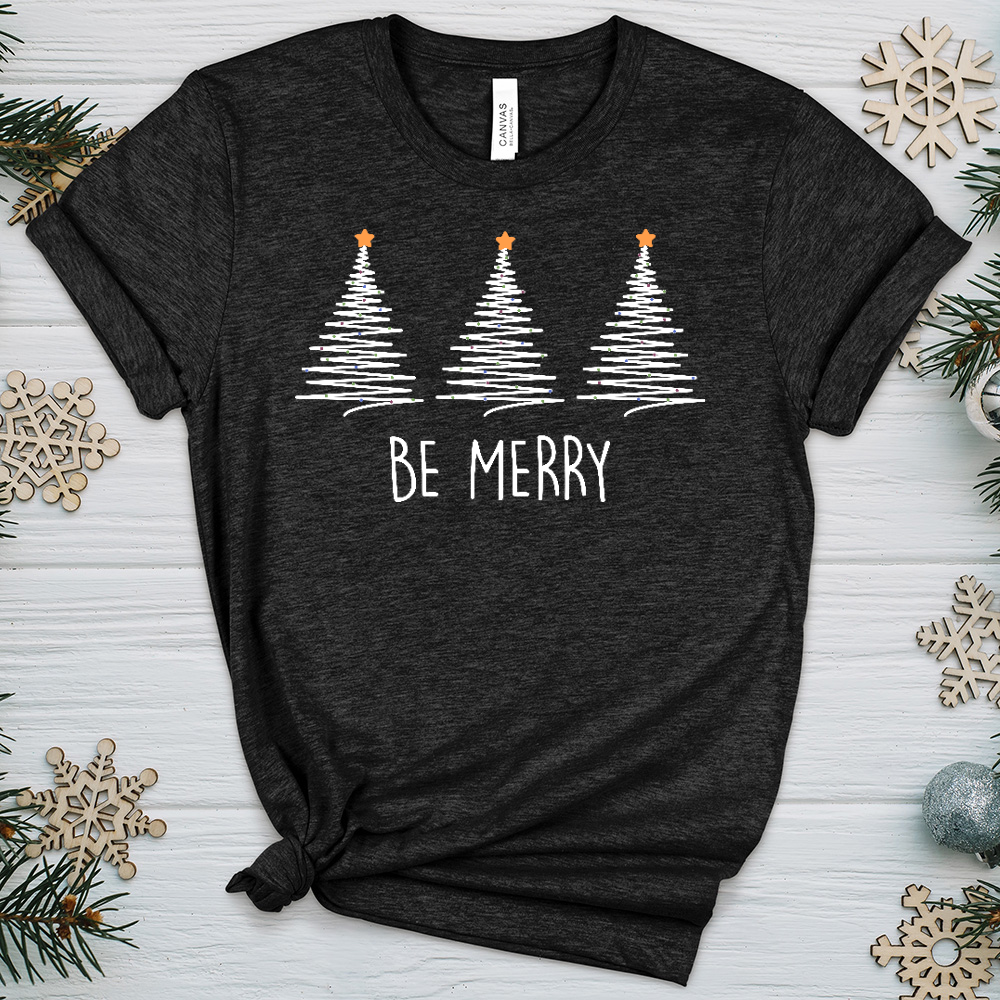 Be Merry Heathered Tee