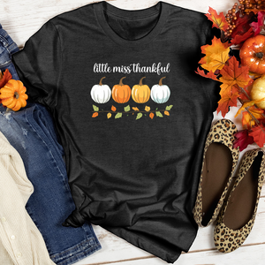 Etsy Style Orange Pastel Pumpkin Trio Heathered Tee