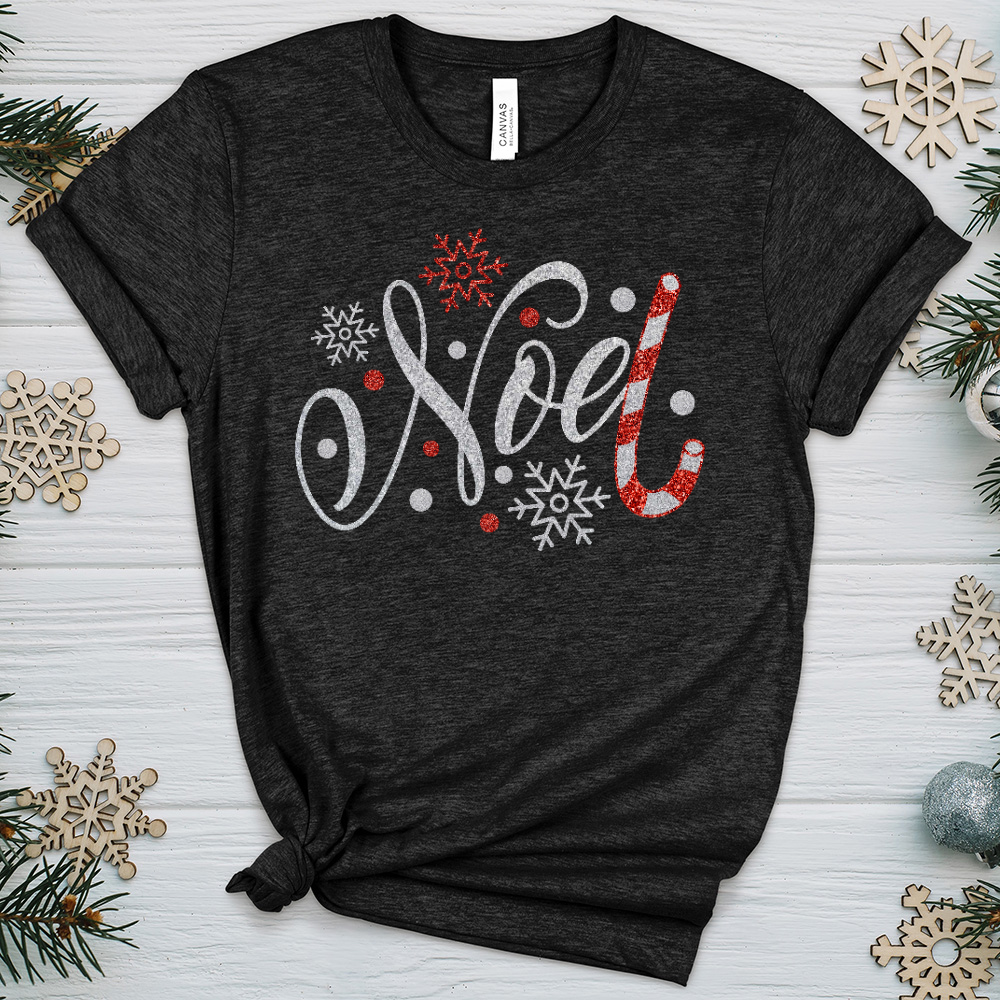 Noel Candy Cane Heathered Tee