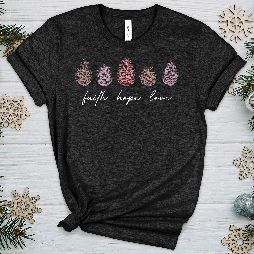 Assorted Pinecones Heathered Tee