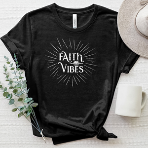 Faith Vibes Sparkle Heathered Tee