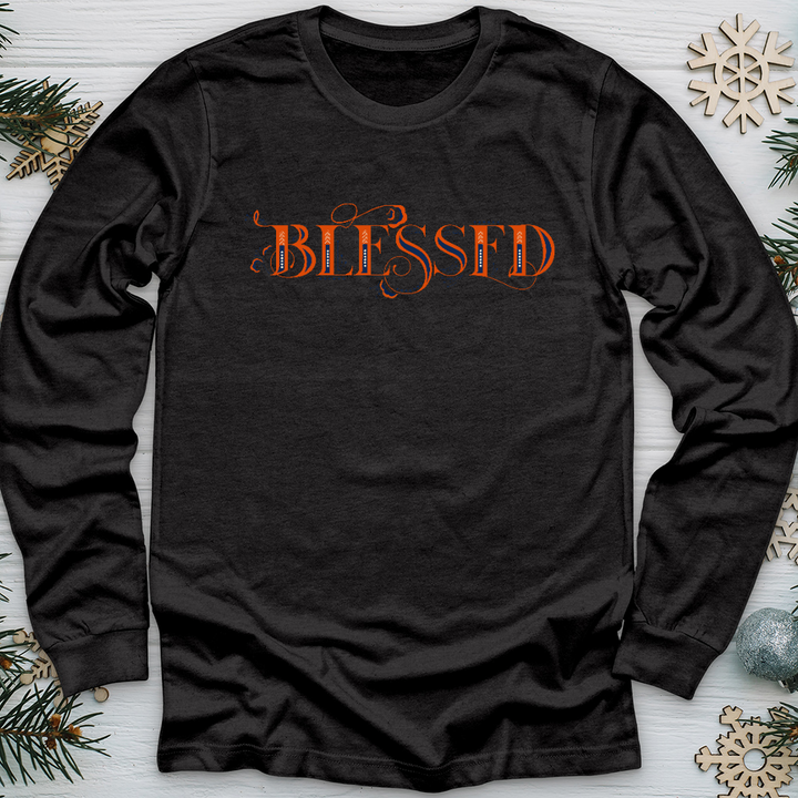 Blessed Lettering Long Sleeve Tee