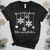 Spread Kindness Dangling Snowflakes Heathered Tee