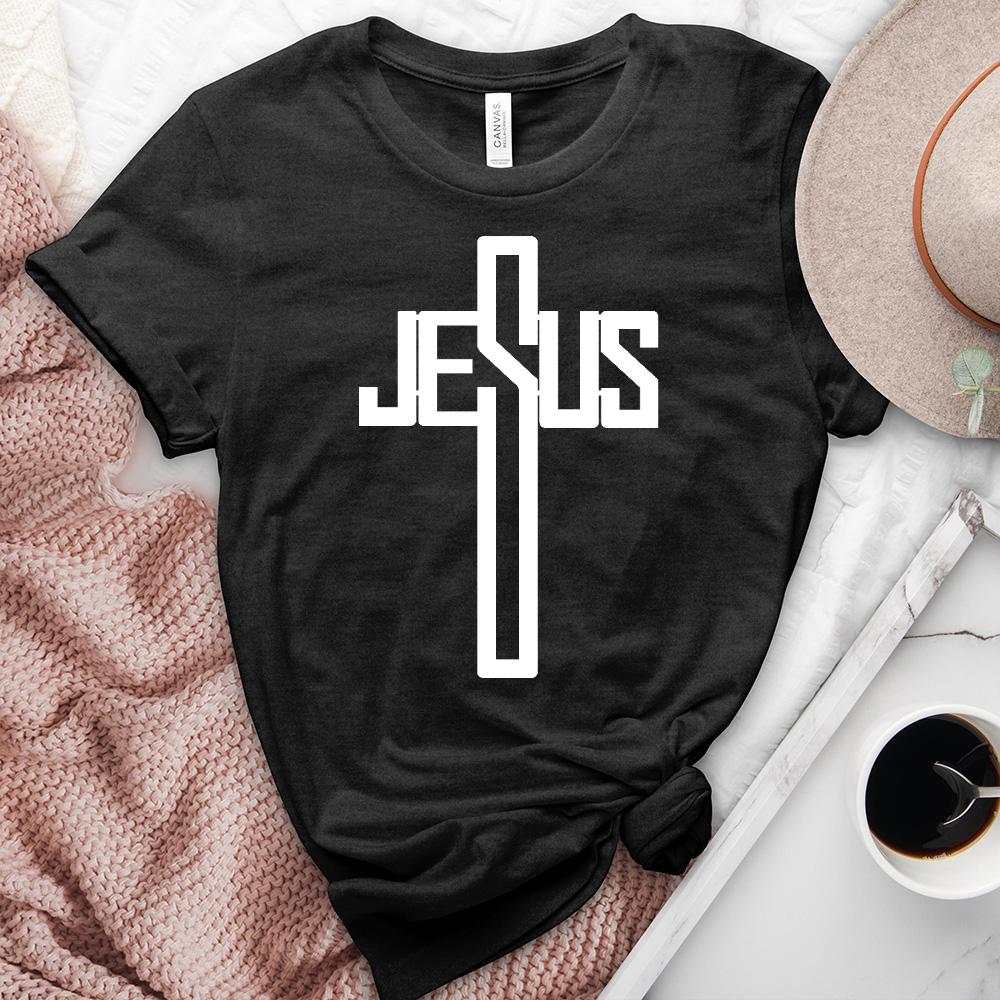 He Died for Us Heathered Tee