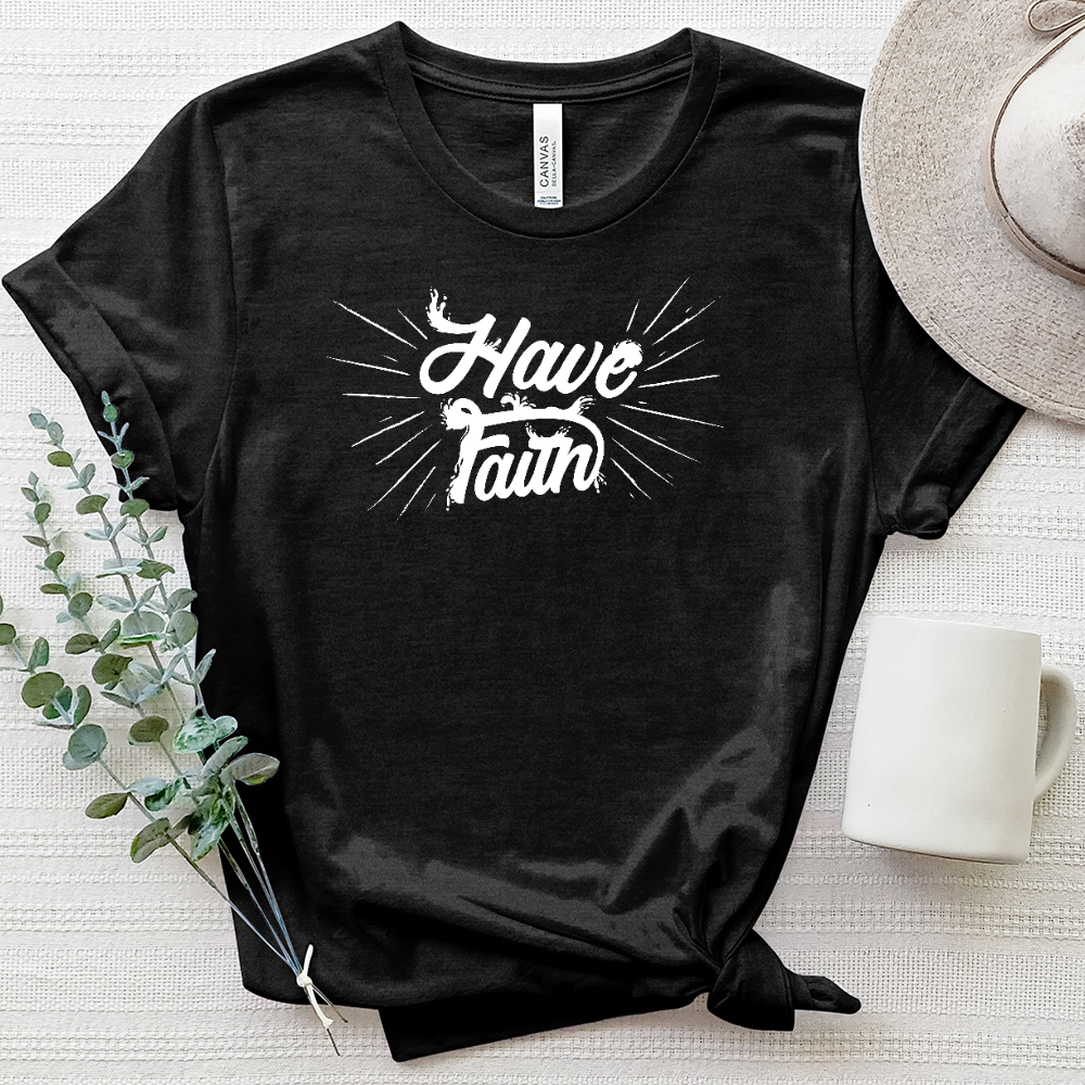 Have Faith Heathered Tee