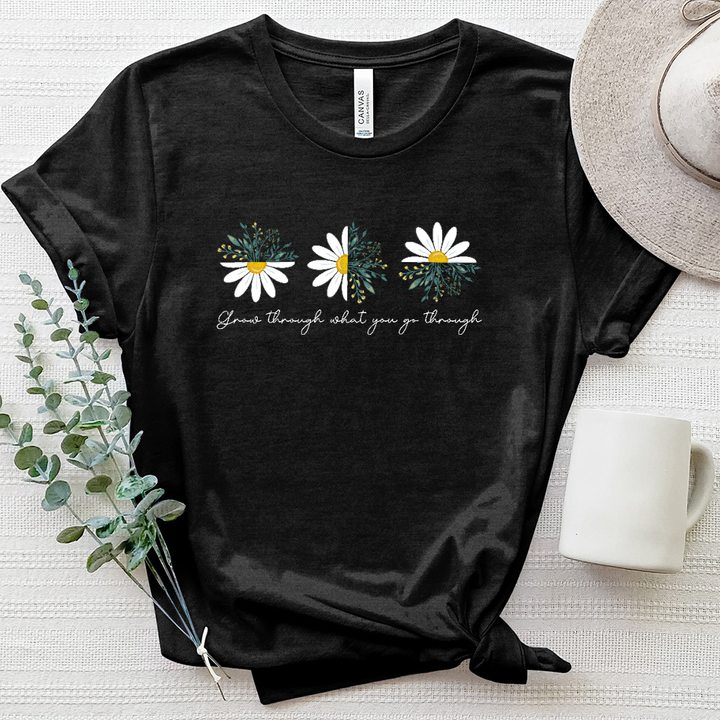 Grow Through Daisy Heathered Tee