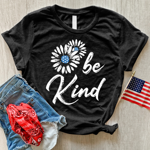 Be Kind Patriotic Heathered Tee