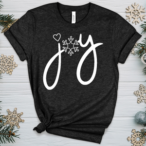 Joy Snowflake 01 Heathered Tee