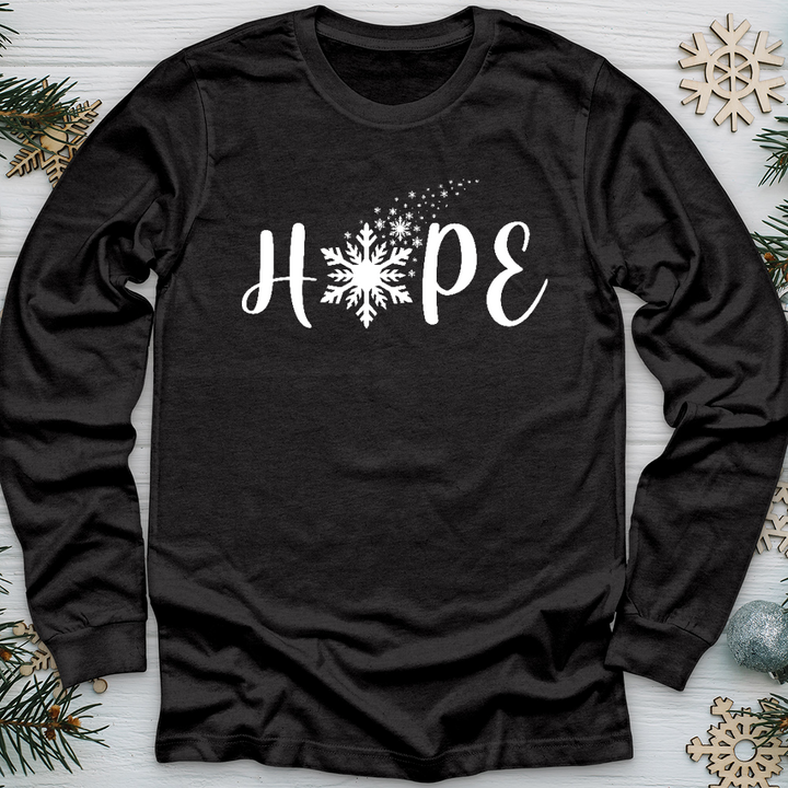 Hope Snowflake Long Sleeve Tee