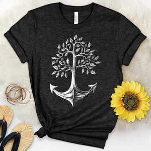 Blooming Anchor Heathered Tee