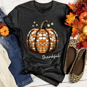 Thankful Glass Pumpkin Heathered Tee