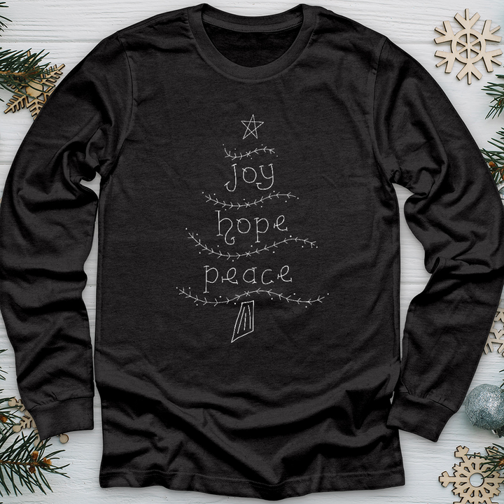 Joy Hope Peace Long Sleeve Tee