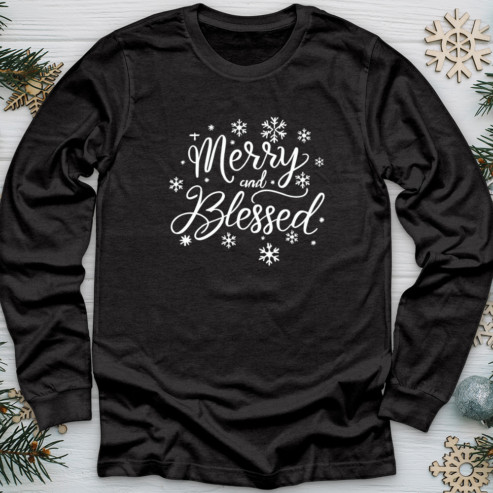 Merry and Blessed Long Sleeve Tee
