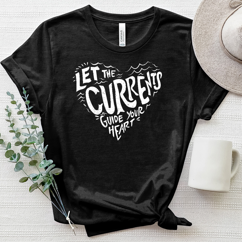 Guide Your Heart Heathered Tee