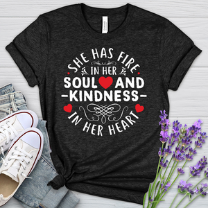 Fire In Her Soul Heathered Tee