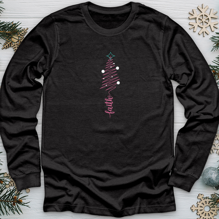 Faith Squiggly Tree Long Sleeve Tee