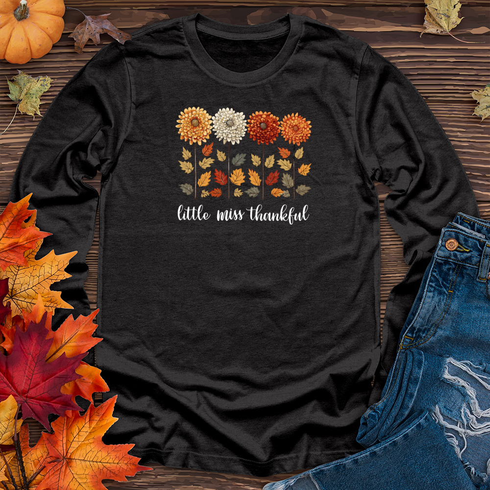 Vintage Playful Autumn Floral Trio Long Sleeve Tee