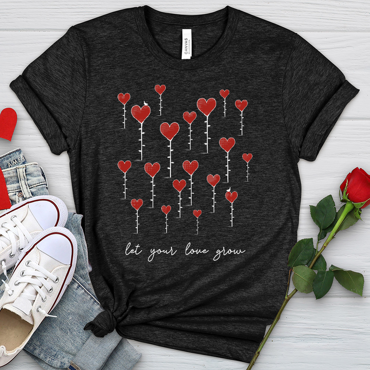 Let Your Love Grow Heathered Tee