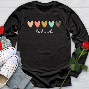 Be Kind Hearts Long Sleeve Tee