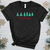 Merry & Blessed Turquoise Trees Heathered Tee
