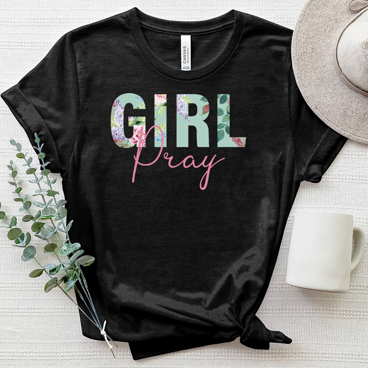 Girl Pray Heathered Tee