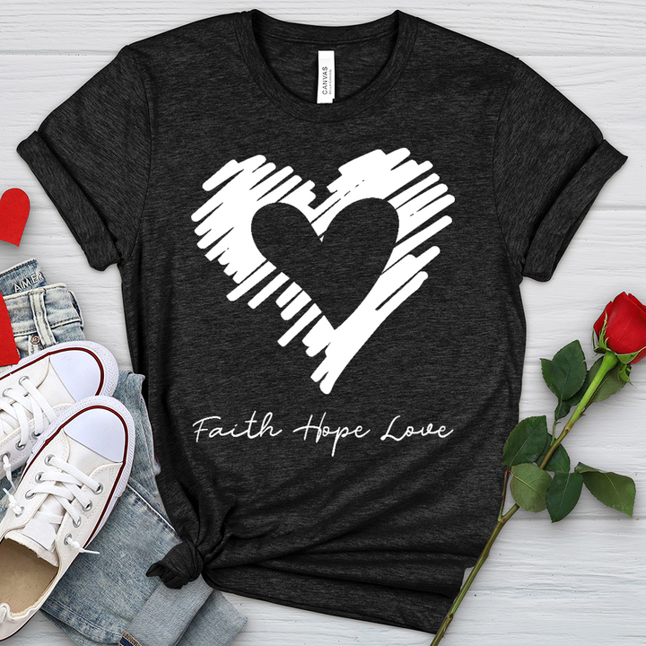 Heart Silhouette Heathered Tee