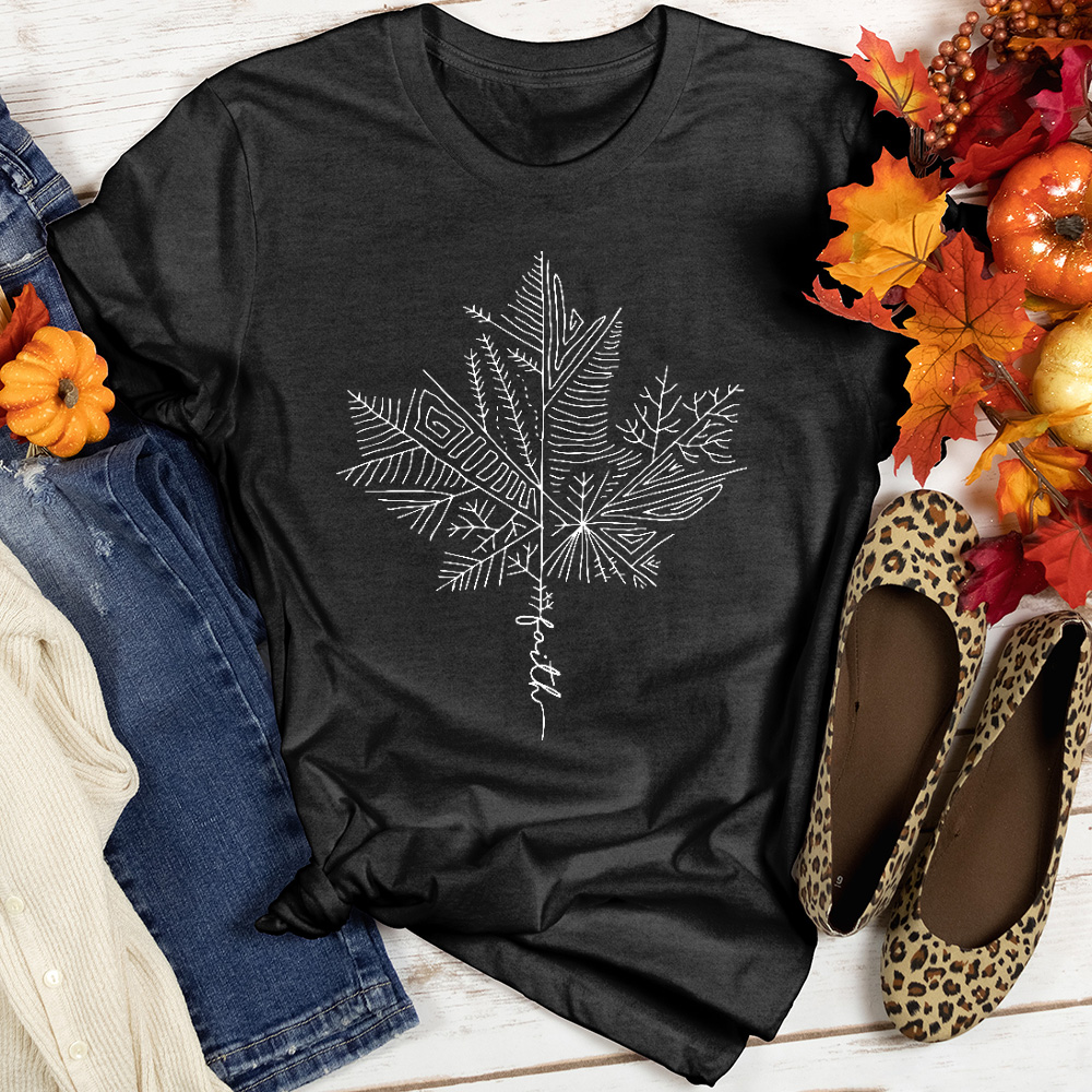 Thankful Maple Leaf Drawing