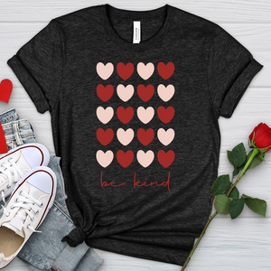 Be Kind Heart Heathered Tee