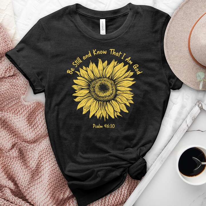 Be Still Sunflower Heathered Tee