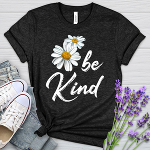 Be Kind Daisy Heathered Tee