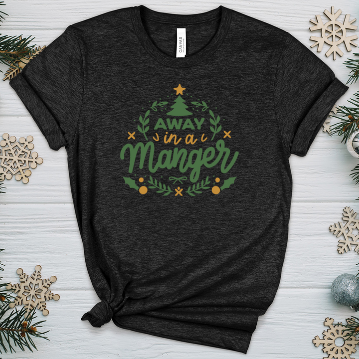 Away in Manger Heathered Tee