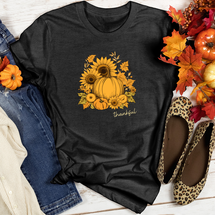 Vintage Sunflower Harvest Icons Heathered Tee