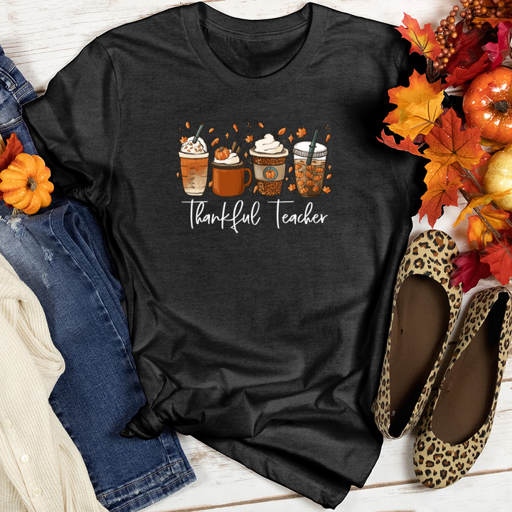 Thankful Teacher Heathered Tee