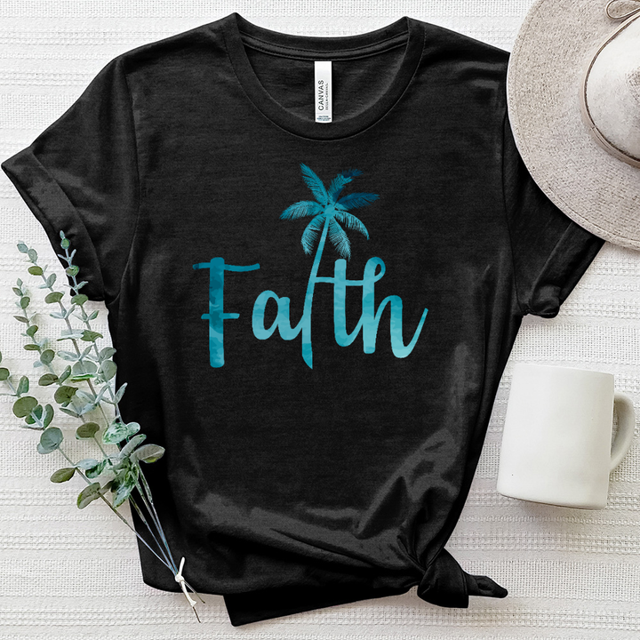 Faith Palm Heathered Tee