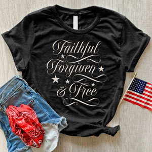 Faithful Forgiven & Free Heathered Tee