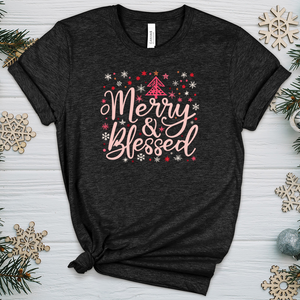 Merry & Blessed Pink Fairyland Heathered Tee