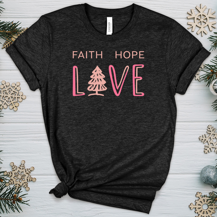 Faith Hope Love Heathered Tee