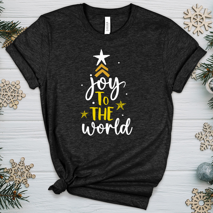 Joy to The World Heathered Tee