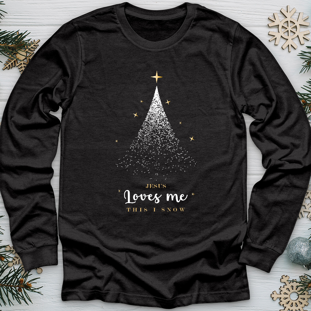 Jesus Loves Me Christmas Long Sleeve Tee