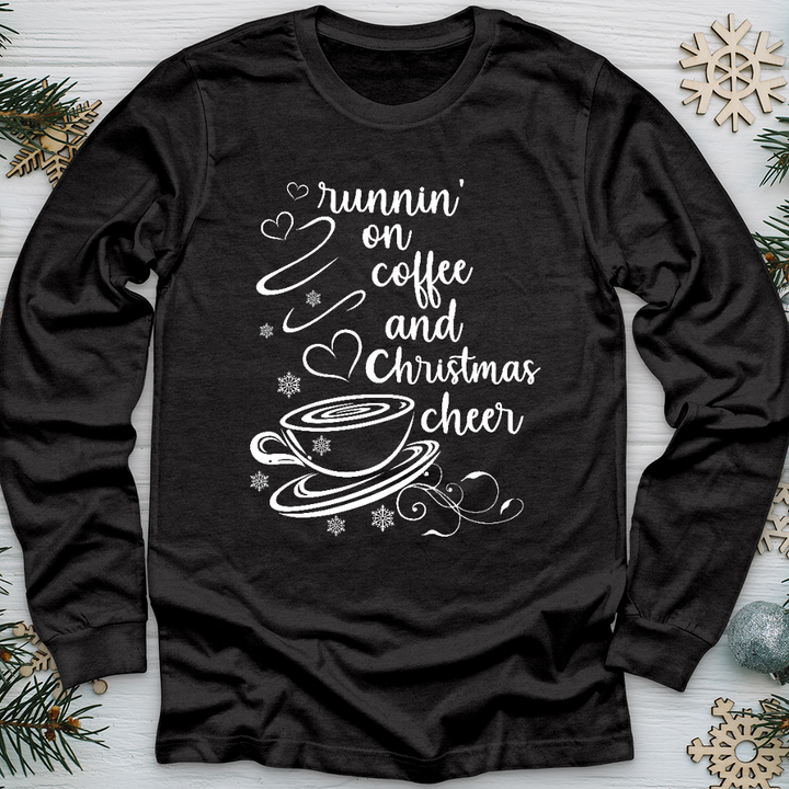 Coffee and Christmas Cheer Long Sleeve Tee