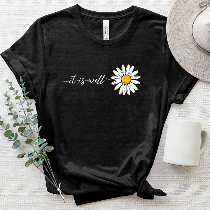 It is well Daisy Heathered Tee