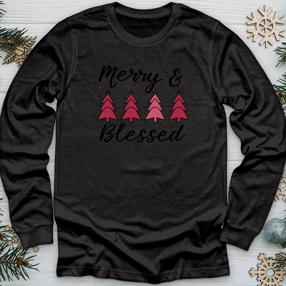 Merry and Blessed Long Sleeve Tee