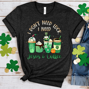 I Don't Need Luck Heathered Tee