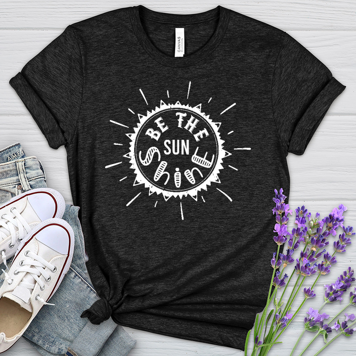 Be The Sunshine Word Art Heathered Tee