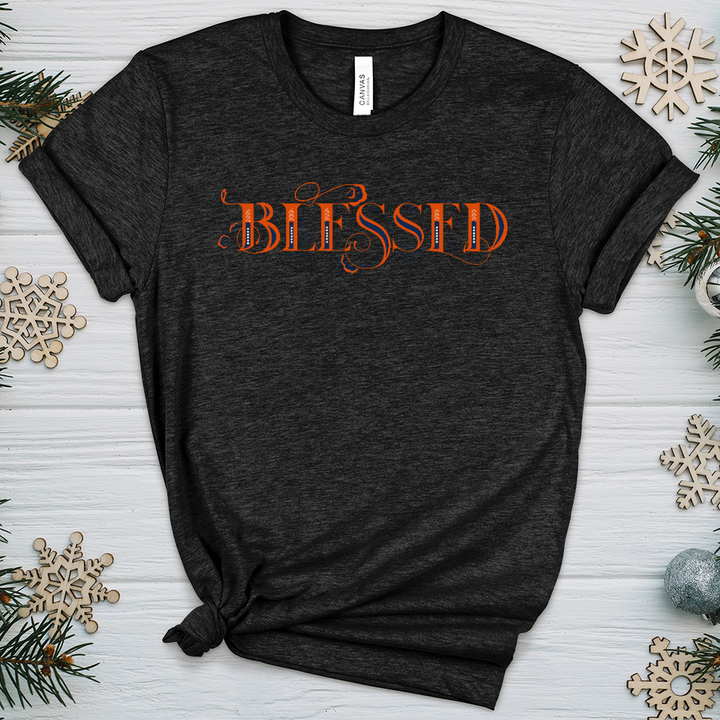 Blessed Lettering Heathered Tee