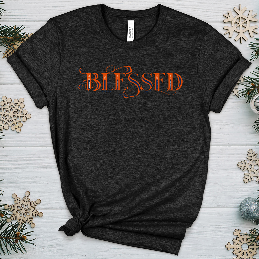 Blessed Lettering Heathered Tee